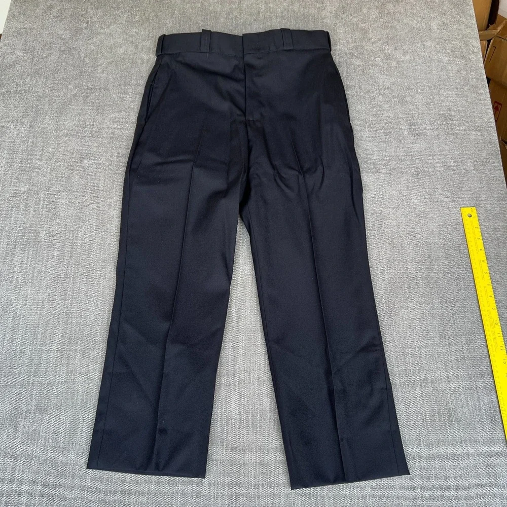 Elbeco Pants Dress Mens 35R Black Wool Professional Business Career Straight Leg